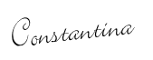 Constantina Maud signature