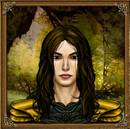 Drynoe hydranos fantasy avatar female warrior character portrait green oak forest