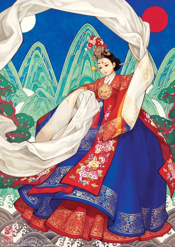 coronet_dance_queen_in_hanbok_by_Wooh Na-young