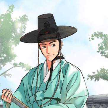 yangban-joseon-korean-traditional-costume-with-heungrip-gat-and-fan